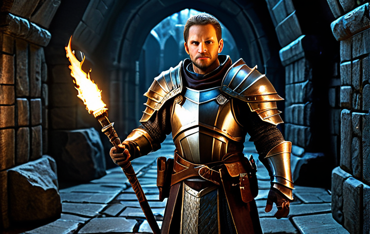 Dungeon Delver**

"A fully clothed adventurer in fantasy armor, exploring a dark dungeon with torches, safe for work, appropriate content, perfect anatomy, correct proportions, well-formed hands, natural pose, professional digital art, family-friendly."

**