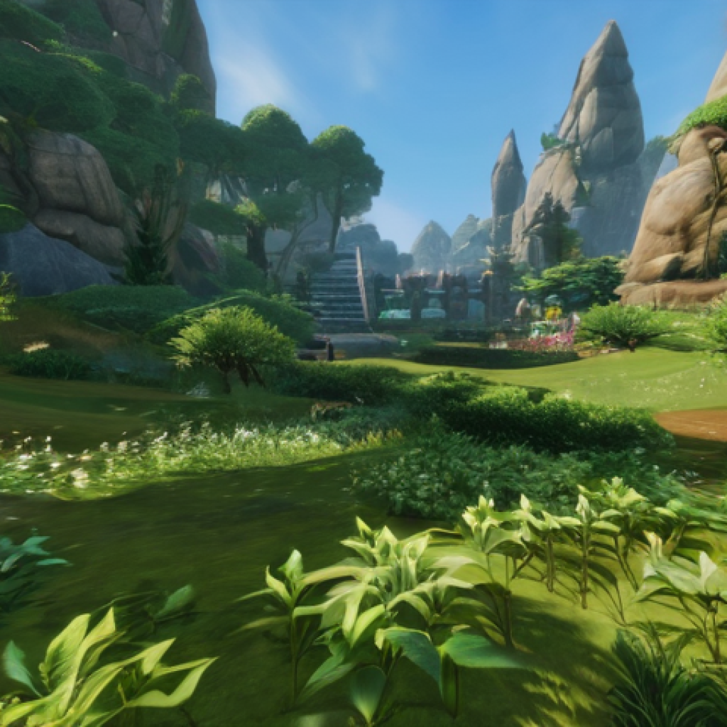 아키에이지 시즌 서버 특징 - Here are three detailed image prompts for generating images related to ArcheAge fresh start servers: