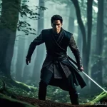 아키에이지 상위 직업 가이드 - **El Corredor Oscuro (Darkrunner)**:
    A male Darkrunner, mid-20s, with short, windswept dark hair...