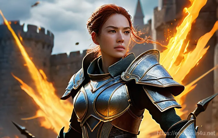 아키에이지 대규모 전투 팁 - **Prompt 1: "Zen in the Battlefield - The Master Healer"**
A highly skilled female healer, dress...